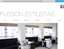 Tablet Screenshot of fussionestilistas.com